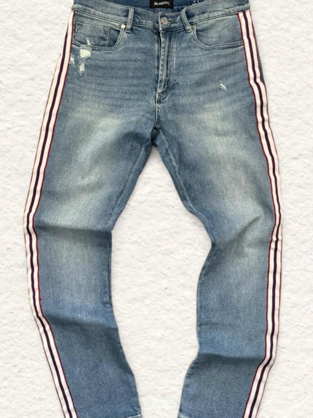 BlankNYC Men's Striped Jeans